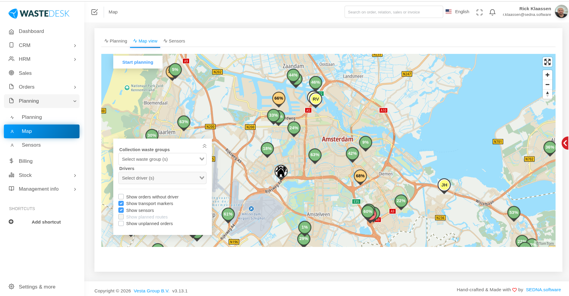 Routeplanning & kaart